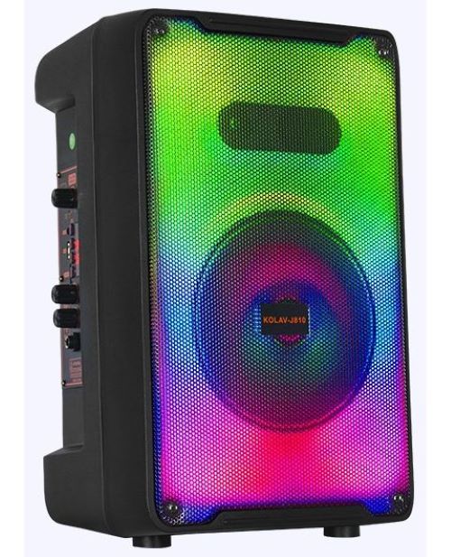 8" 20W, portable speaker, LED light, bluetooth, FM radio, USB, KOLAV-J810