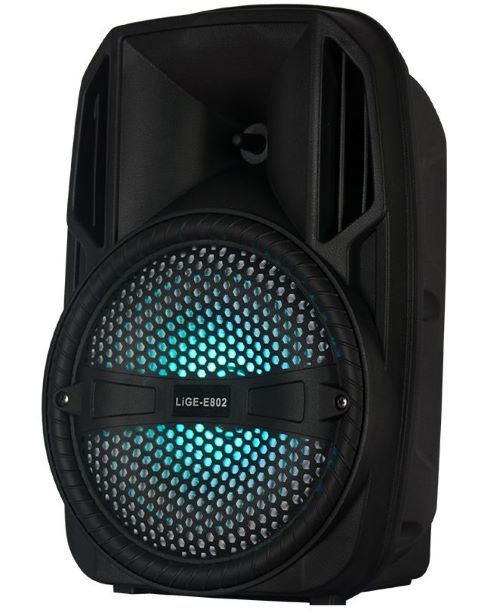 8" 20W , portable speaker, LED light, bluetooth-SD,-FM radio- USB, LIGE-E802