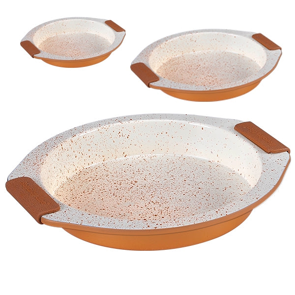 3pcs, ceramic, bakeware set, 32cm/34cm/36cm *Royalty Line*