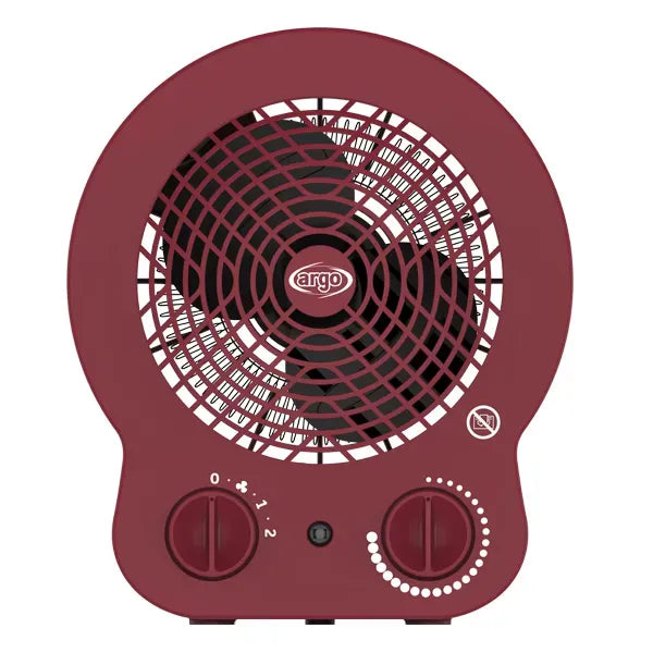 1000/2000W Fan Heater, Free-Standing, Eco/Comfort, ARGO DORI BERRY