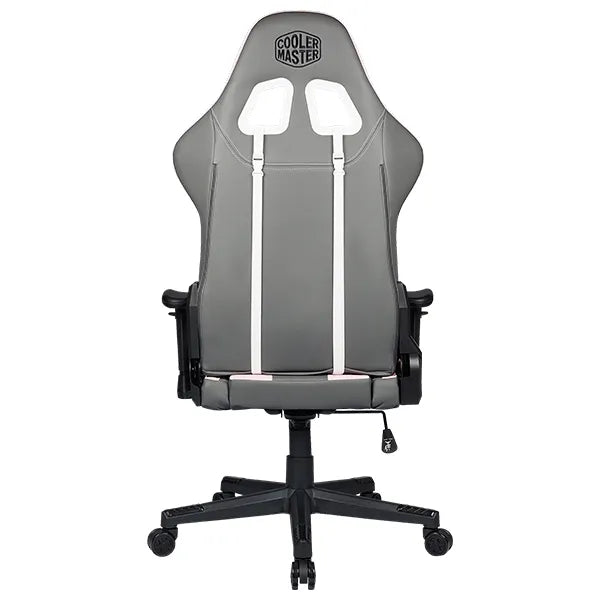 COOLERMASTER Gaming Chair, PU Leather, Up to 150kg, Grey/Pink