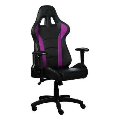 COOLERMASTER Gaming Chair, PU Leather, Up to 150kg, Black/Purple