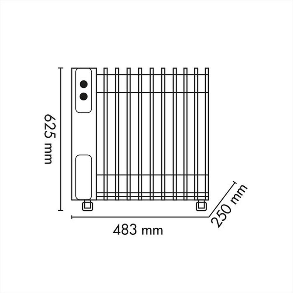 2000W, oil heater, 9 elements, eco-comfort-super mode, white, Argo