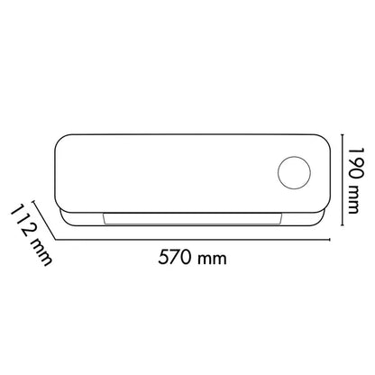 1100-2000W, bathroom wall, fan heater, ceramic, remote, weekly-timer, white, Argo