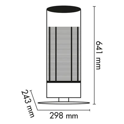 800W, tower heater, carbon fibre element, electric stove, Argo Loxo