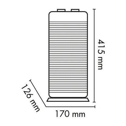 2000W, stand, fan heater, swinging base, silver-white, Argo Boogie Plus